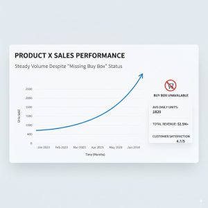 Sales graph steady without Buy Box