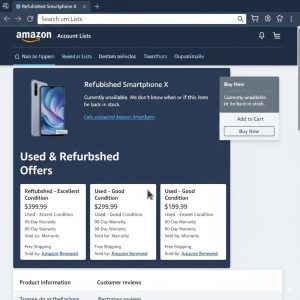Used and refurbished offers only