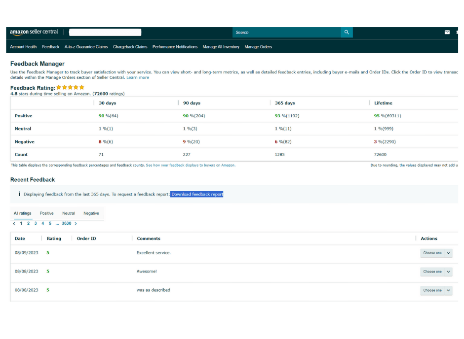 Amazon Seller Central Customer Service